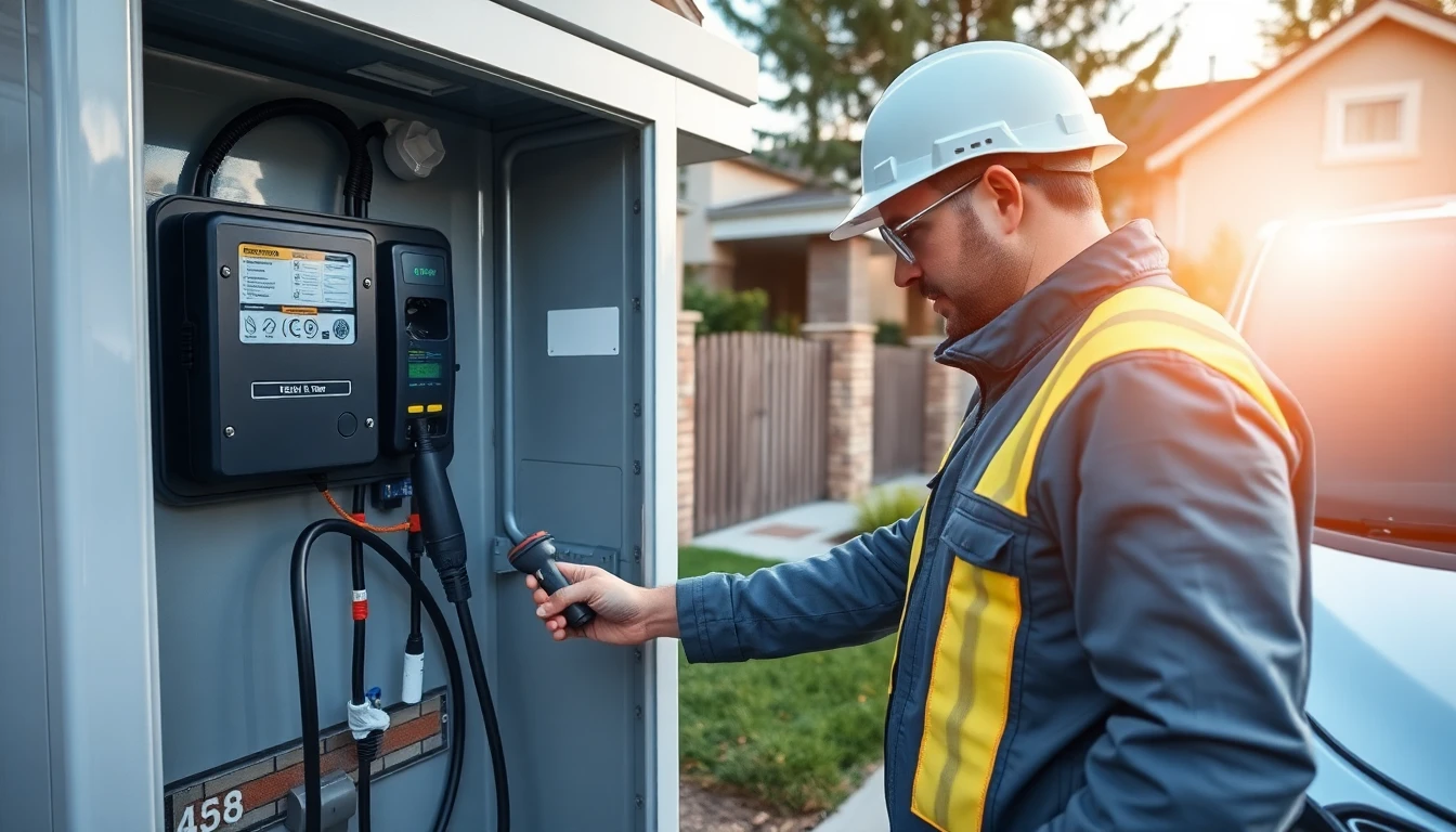 Electric Vehicle Charger Panel Installation